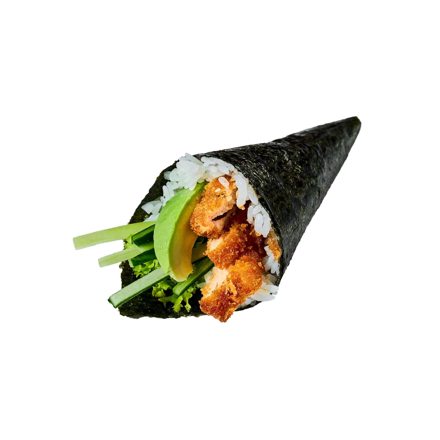 28. Crispy chicken Temaki (incl €0,05 plastic toeslag)