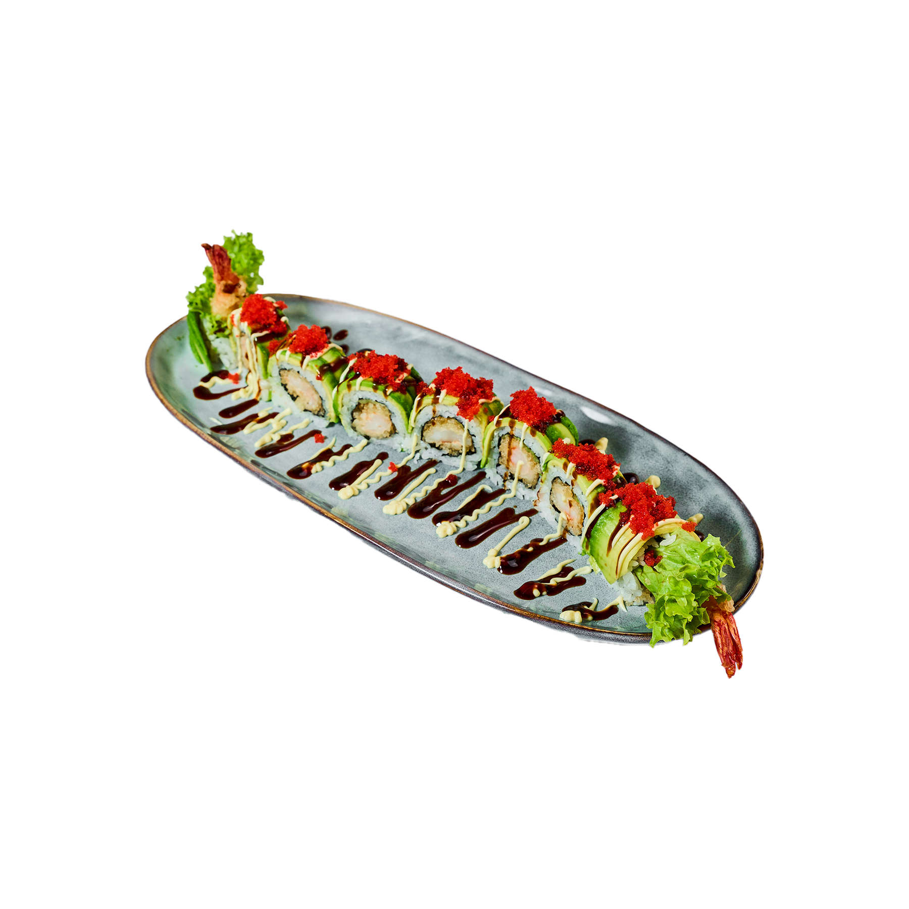 54. Dragon Roll (incl €0,05 plastic toeslag)