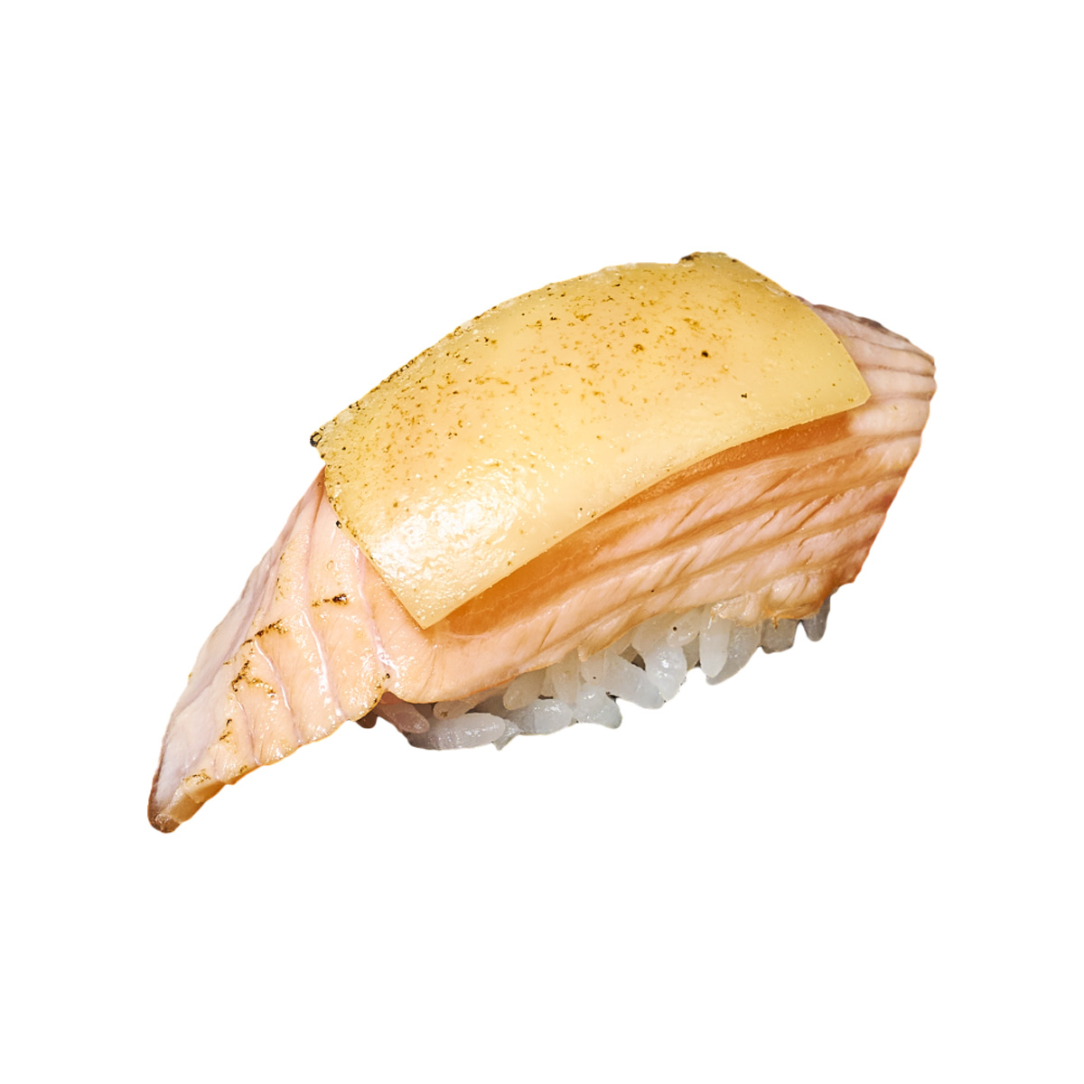 12. Geflambeerde Zalm met Kaas (incl €0,05 plastic toeslag)